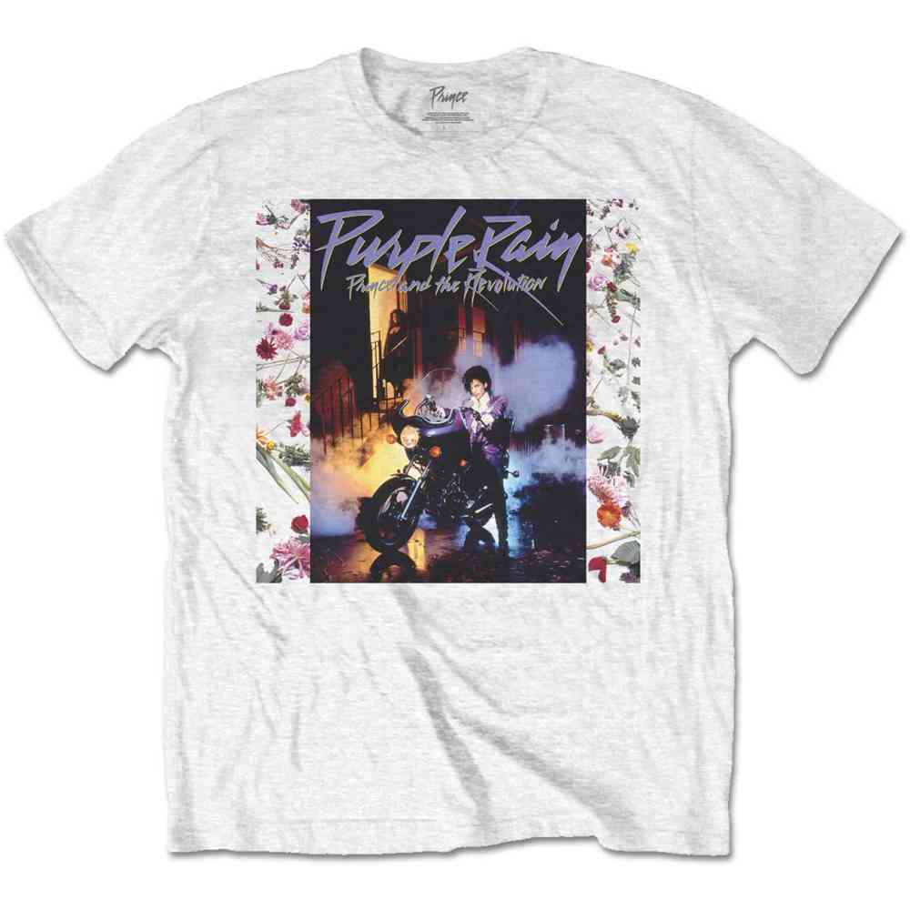 Prince - Purple Rain Album Heren Tshirt - Wit